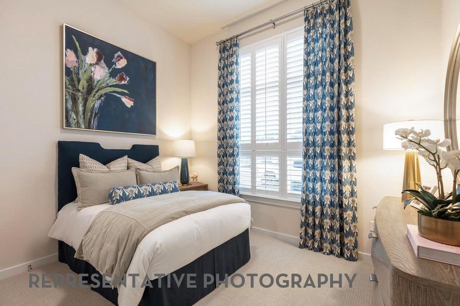 Furnished interior view inside a new home in Palmera Ridge, Leander (Image 18).