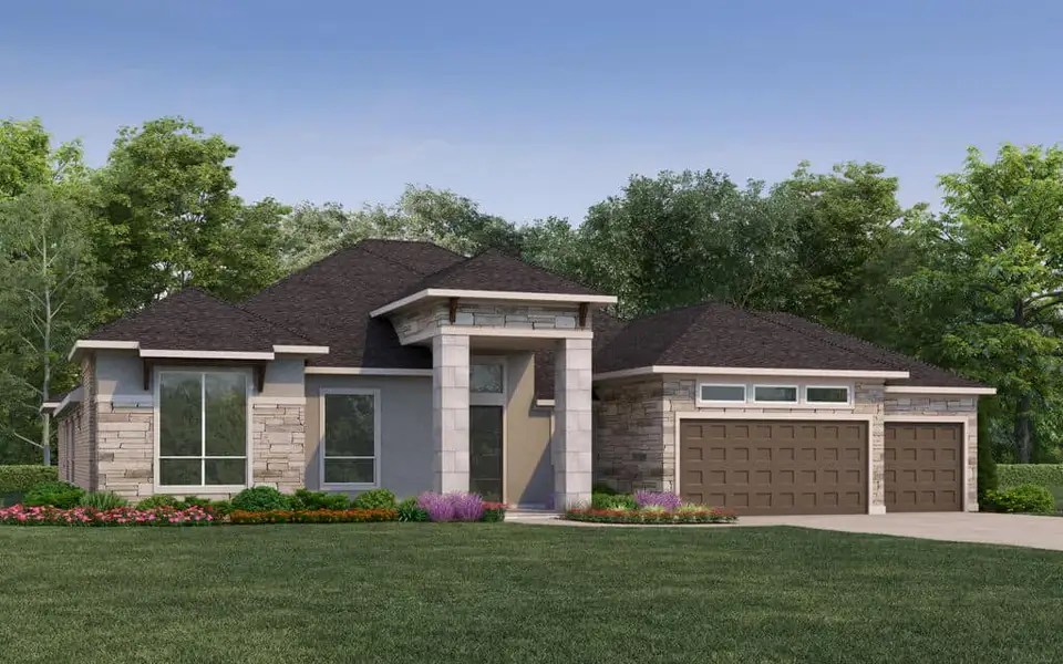 Front exterior of a home in the Jubilee 80′ Lots community, located in Hockley, TX (Image 16).