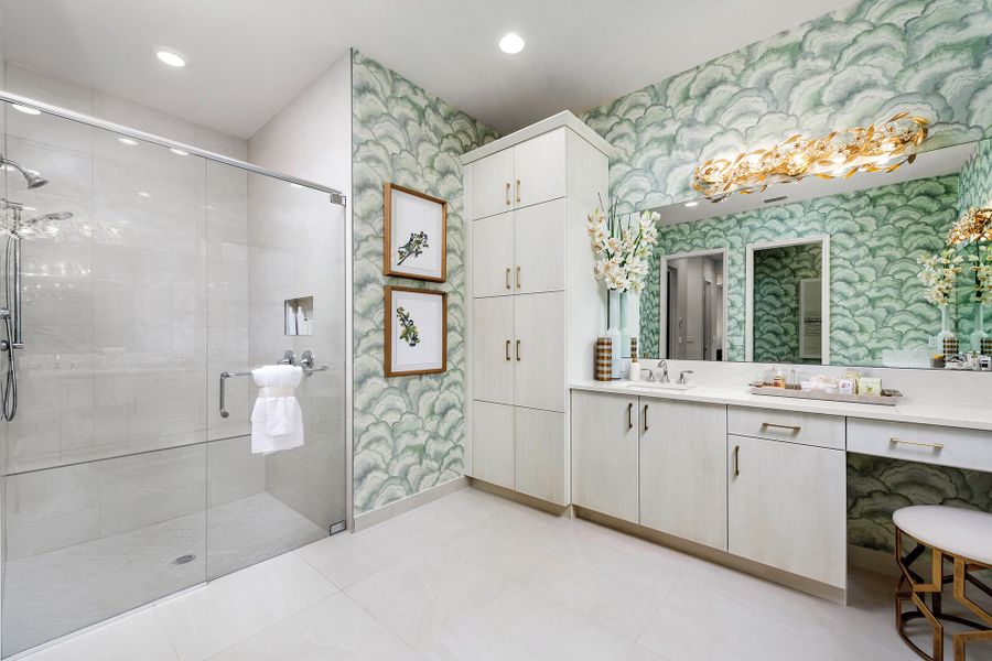 Representative furnished interior of a home built from the Bahama by GL Homes in Valencia Harbor (55+), Fort Myers (Image 10).