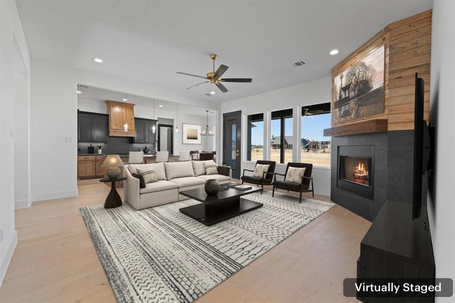 Furnished interior view inside a new home in , Azle (Image 6).