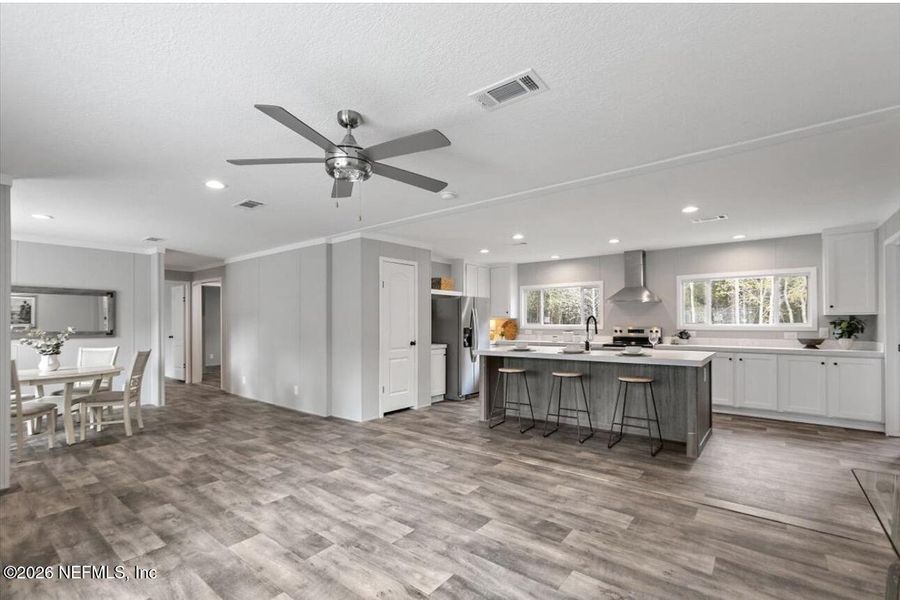 Furnished interior view inside a new home in , Jacksonville (Image 3). Furnished interior view inside a new home in , Jacksonville (Image 3).