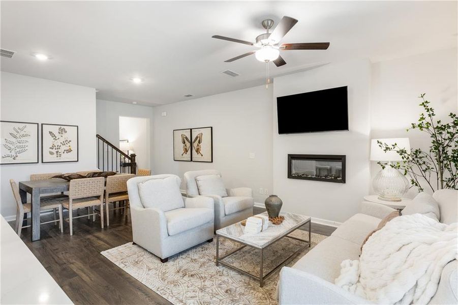 Furnished interior view inside a new home in , Conyers (Image 4).