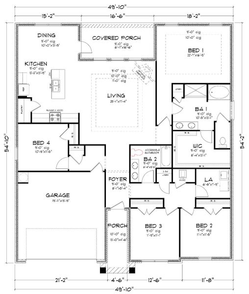 2D floor plan layout for the Jasmine by D.R. Horton in Palm Ridge, Guyton, GA (Image 29). 2D floor plan layout for the Jasmine by D.R. Horton in Palm Ridge, Guyton, GA (Image 29).