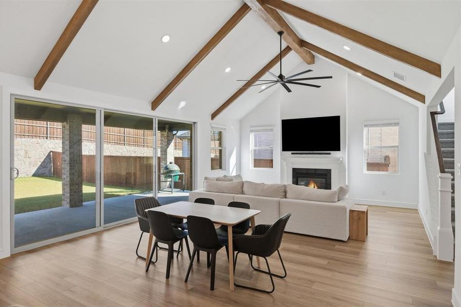 Furnished interior view inside a new home in Monterra, Fate (Image 6).