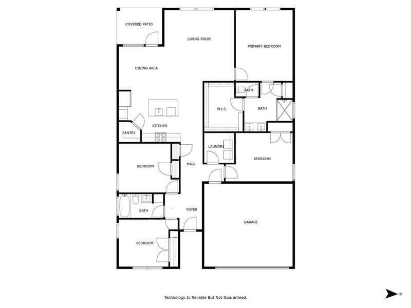 Floor plan is deemed highly reliable but not guaranteed.