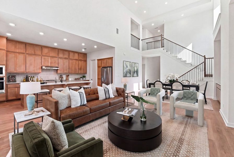 Furnished interior view inside a new home in Parkside On The River, Georgetown (Image 6).