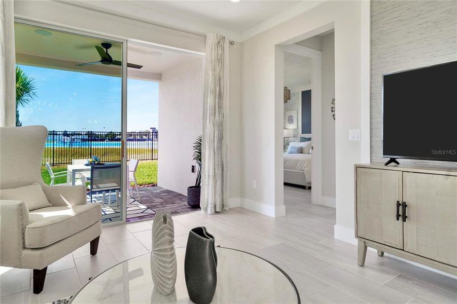 Furnished interior view inside a new home in , Wesley Chapel (Image 8).