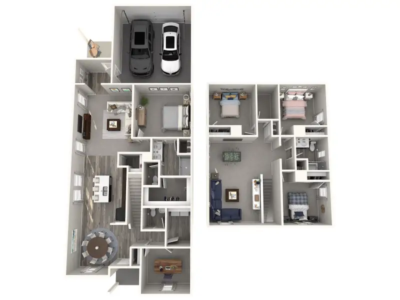 2D floor plan layout for the The Tahoe (780) by Meritage Homes in Flora, Hutto, TX (Image 4). 2D floor plan layout for the The Tahoe (780) by Meritage Homes in Flora, Hutto, TX (Image 4).
