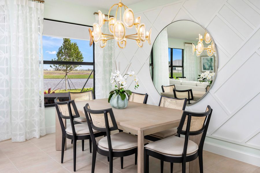 Representative furnished interior of a home built from the Sanderling by GL Homes in Valencia Parc at Riverland, Port St. Lucie (Image 11).