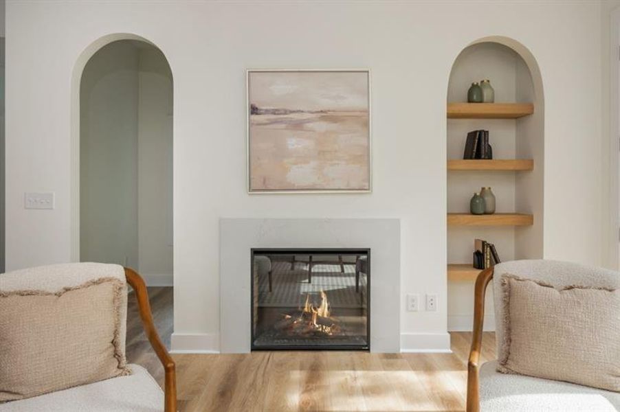 Furnished interior view inside a new home in , Atlanta (Image 23).
