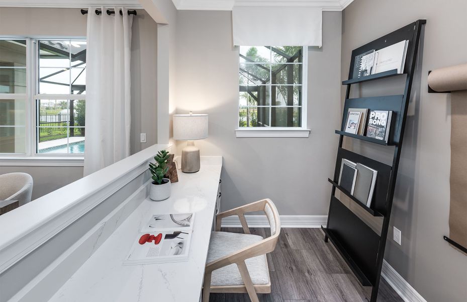 Furnished interior view inside a new home in Avondale at Avenir, Palm Beach Gardens (Image 7).