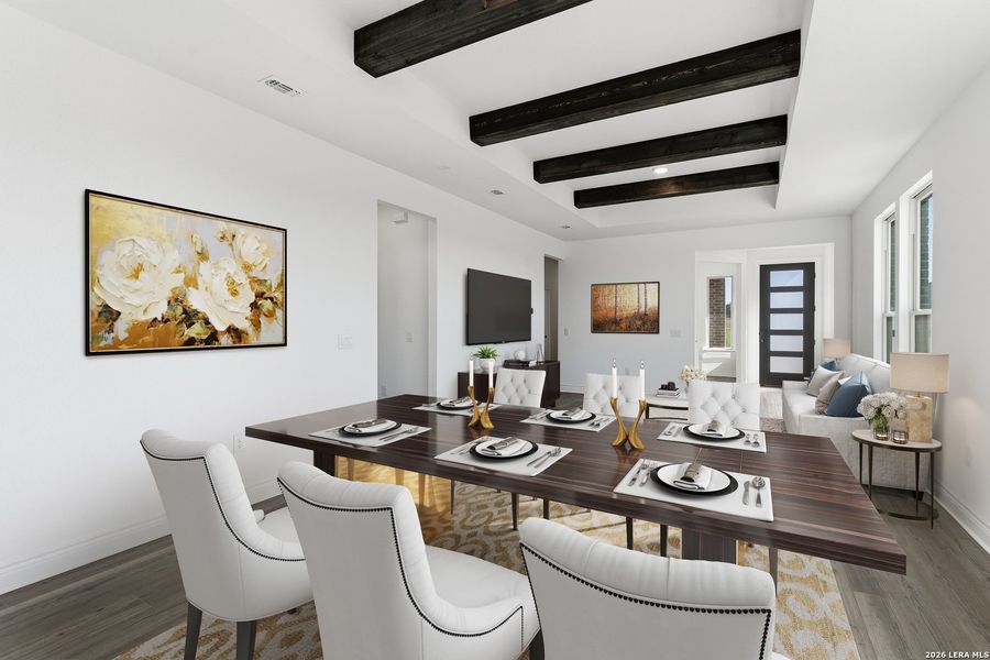 Furnished interior view inside a new home in Del Webb New Braunfels at Veramendi, New Braunfels (Image 3).