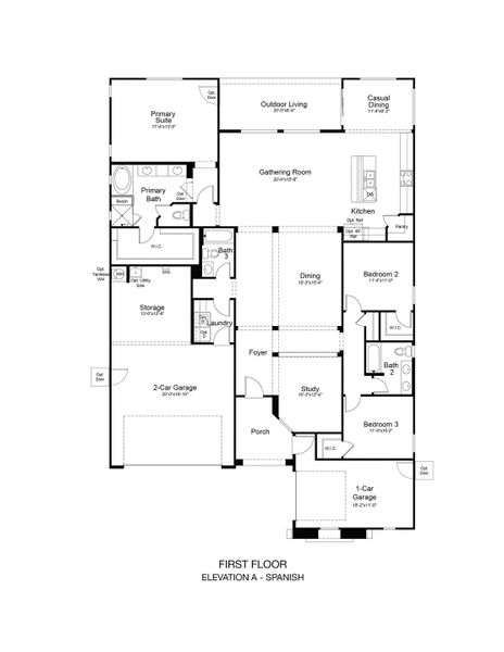2D floor plan layout of this home in Stonehaven, Glendale, AZ (Image 2). 2D floor plan layout of this home in Stonehaven, Glendale, AZ (Image 2).