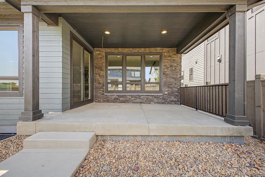 Exterior details and patio area of a home in West Grange, Longmont (Image 23). Exterior details and patio area of a home in West Grange, Longmont (Image 23).