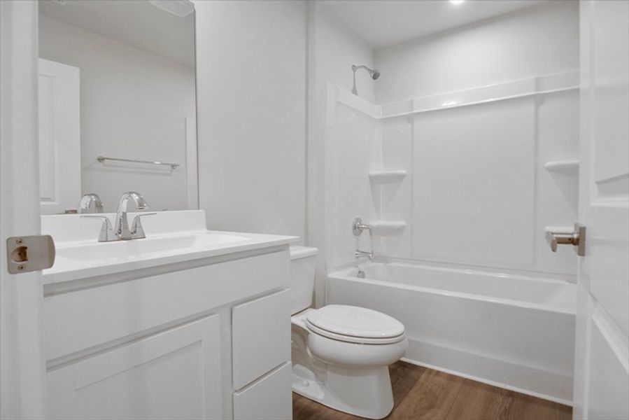 Furnished interior view inside a new home in Wren Woods 2-Story, Gray Court (Image 6).