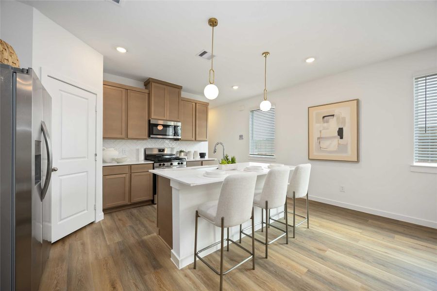 Furnished interior view inside a new home in Grand West, Houston (Image 13).