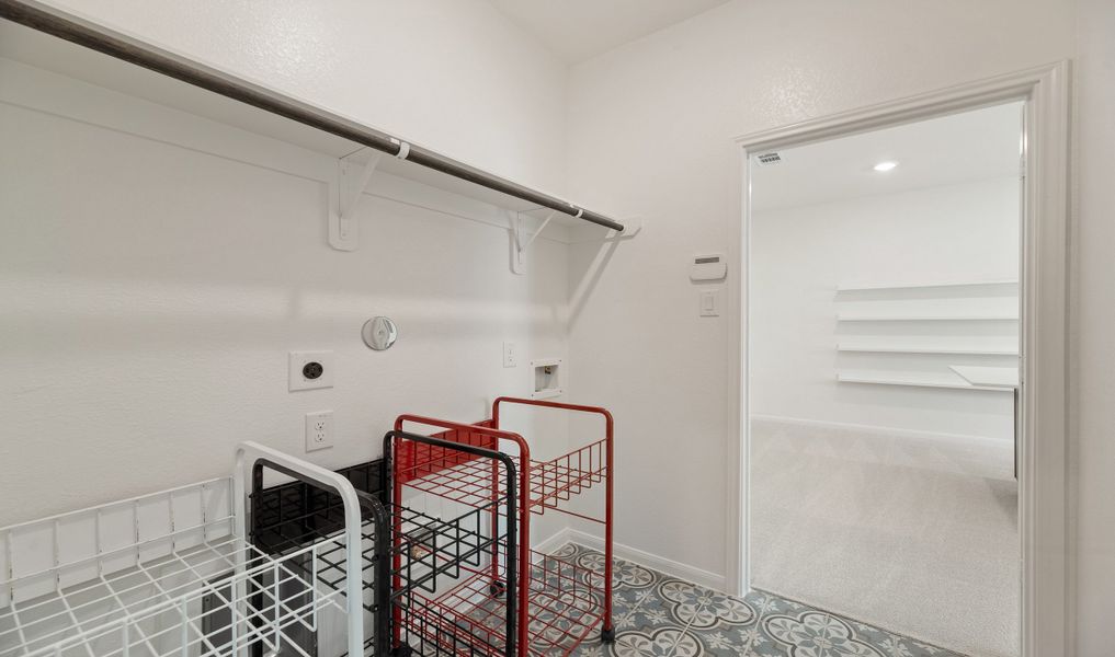 Convenient laundry room