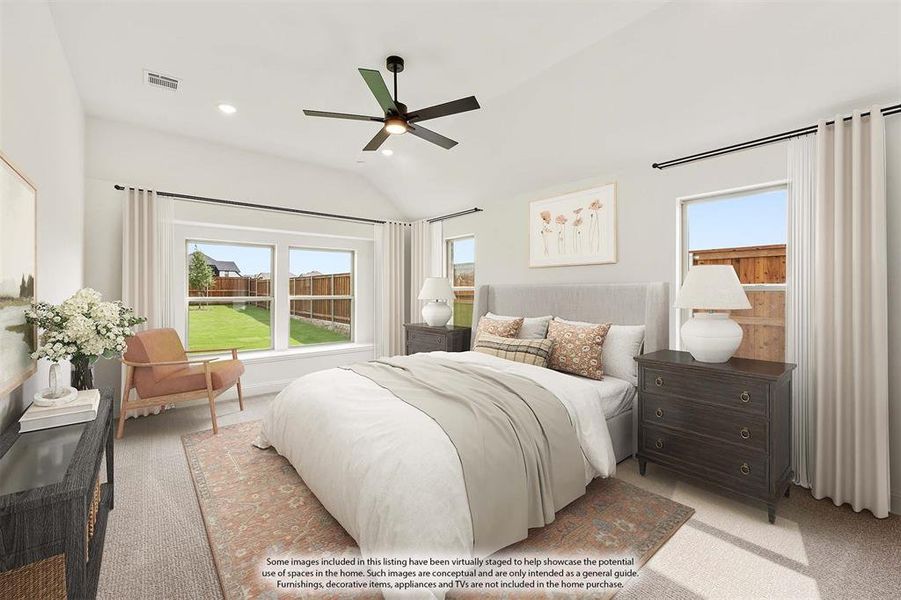 Furnished interior view inside a new home in Mosaic, Celina (Image 29). Furnished interior view inside a new home in Mosaic, Celina (Image 29).