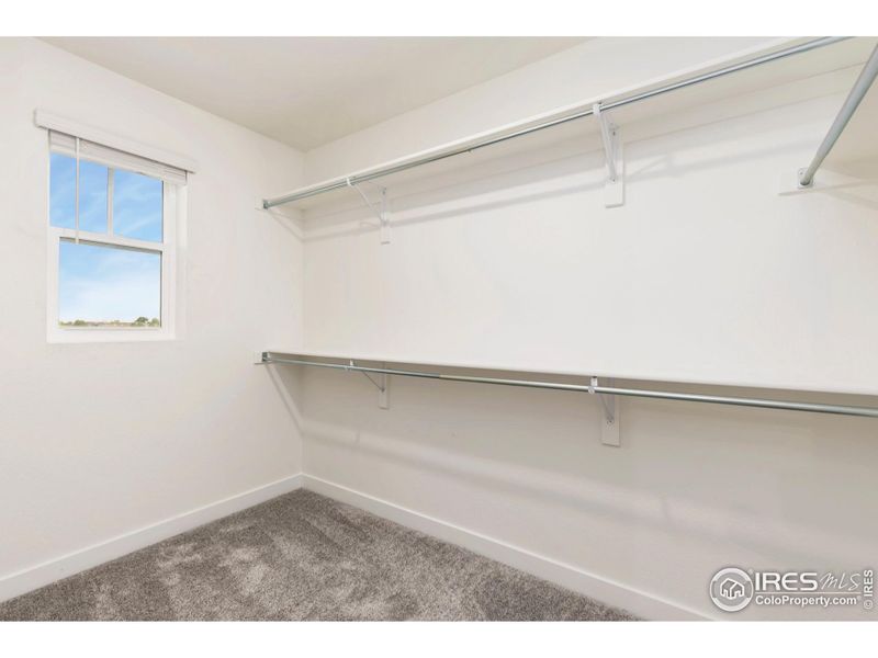 Primary walk-in closet