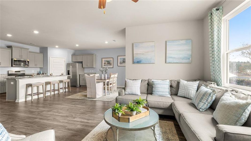 Furnished interior view inside a new home in Jackson Landing, Jefferson (Image 23).