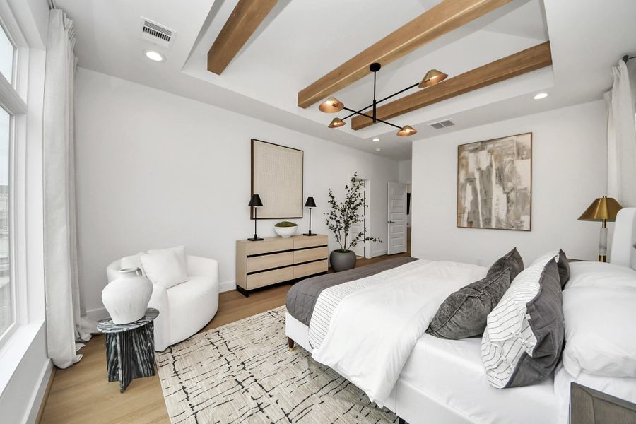 Furnished interior view inside a new home in , Houston (Image 29).