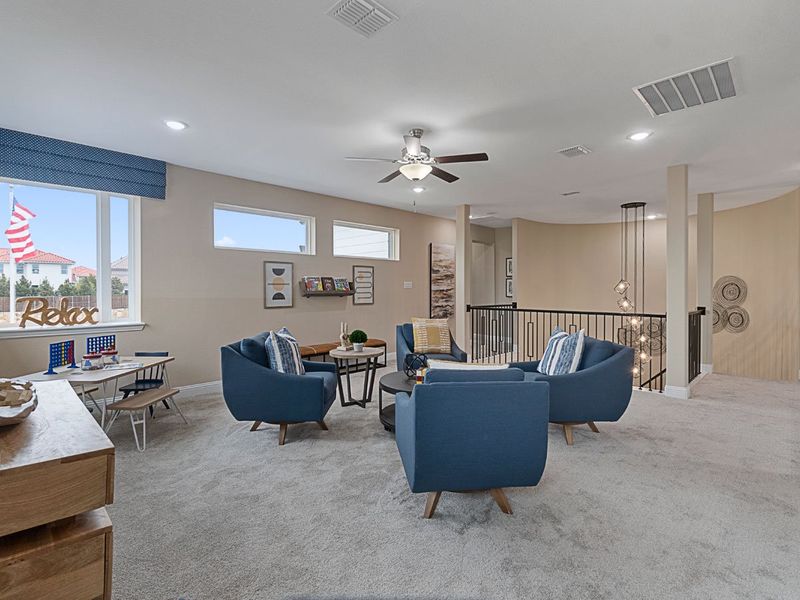 Representative furnished interior of a home built from the Middleton by Landon Homes in Lexington Frisco, Frisco (Image 19).