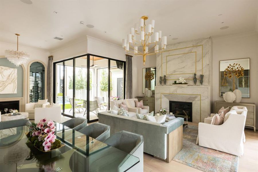 Furnished interior view inside a new home in , Southlake (Image 9).