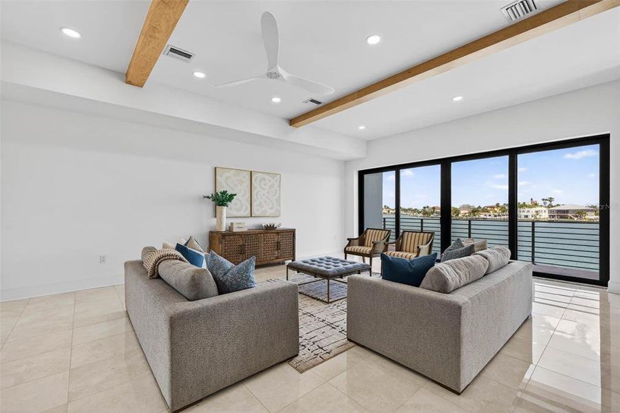 Furnished interior view inside a new home in , Treasure Island (Image 13).