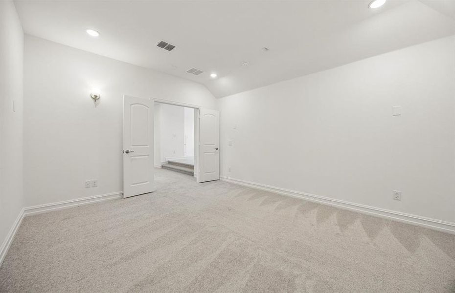 Media room on second floor