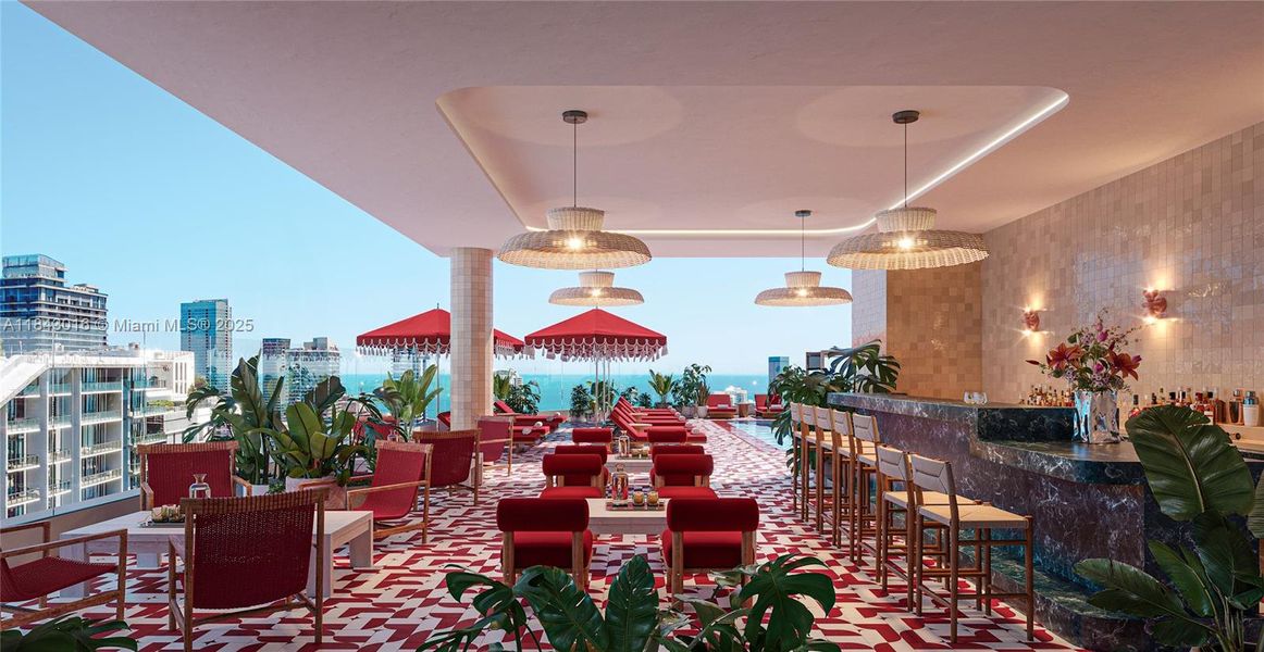 Furnished interior view inside a new home in , Miami (Image 5).