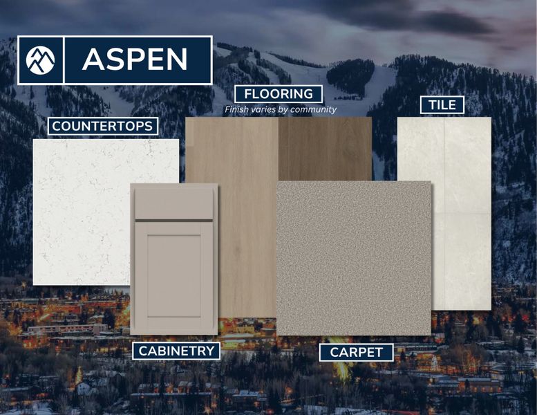 Sample of building materials used in homes in The Commons at Victory Ridge, Colorado Springs (Image 13).