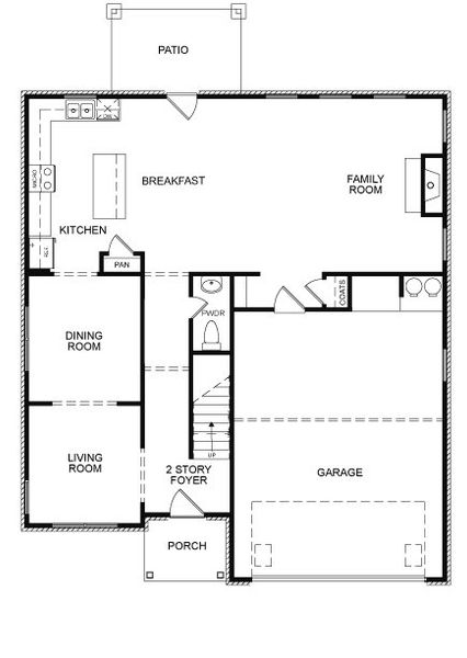 2D floor plan layout for the The Dunford by Direct Residential Communities in The Hills at Cedar Creek, Winder, GA (Image 3). 2D floor plan layout for the The Dunford by Direct Residential Communities in The Hills at Cedar Creek, Winder, GA (Image 3).