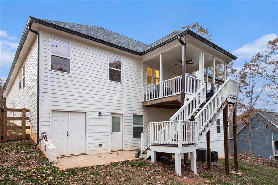 Exterior details and patio area of a home in Griffin Manor, Cartersville (Image 3).