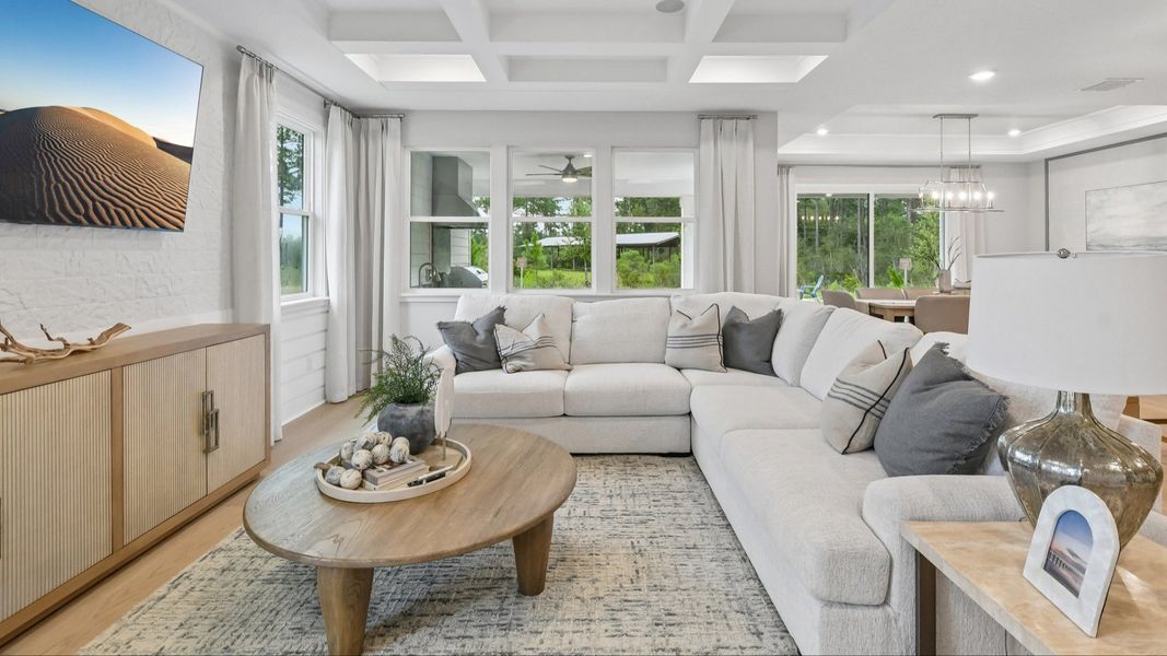 Representative furnished interior of a home built from the Marigold by DRB Homes in Ardisia Park, New Smyrna Beach (Image 17).