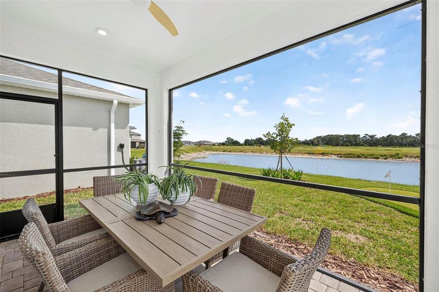 Exterior details and patio area of a home in Crosswind Ranch, Parrish (Image 2).