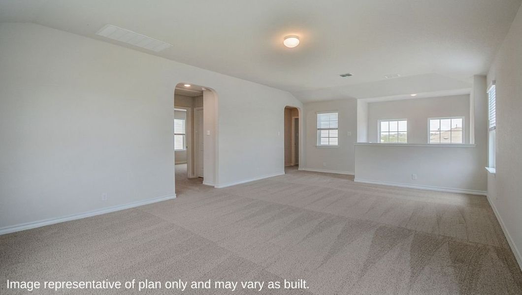 Representative unfurnished interior of a home built from the The Bowen by D.R. Horton in Hunters Ranch, San Antonio (Image 17).