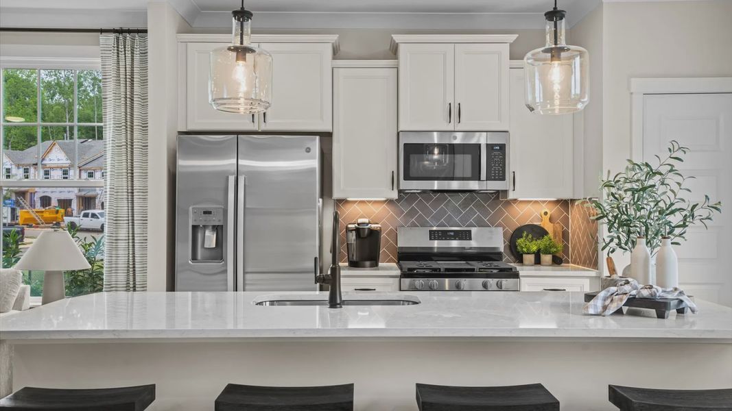 Furnished interior view inside a new home in North First Street Townes, Mebane (Image 13). Furnished interior view inside a new home in North First Street Townes, Mebane (Image 13).
