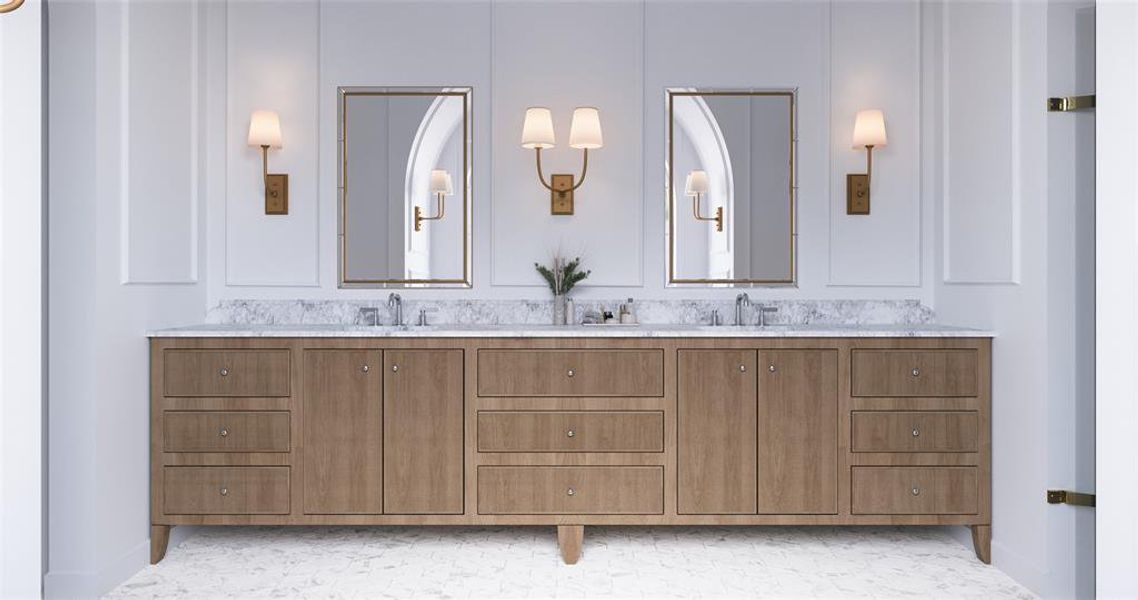 Furnished interior view inside a new home in , Dallas (Image 15).