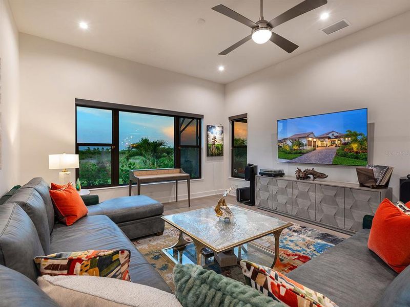 Furnished interior view inside a new home in Wild Blue at Waterside, Sarasota (Image 11). Furnished interior view inside a new home in Wild Blue at Waterside, Sarasota (Image 11).