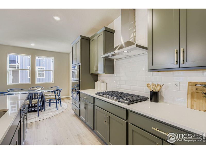 Upgraded appliances and a gas range