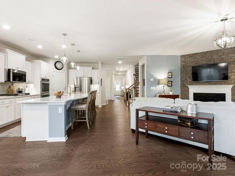 Furnished interior view inside a new home in Estates at Arlington Woods, Mint Hill (Image 9).