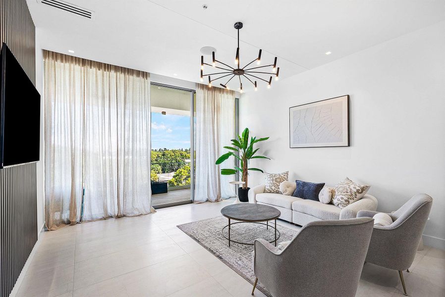 Furnished interior view inside a new home in , Delray Beach (Image 10).