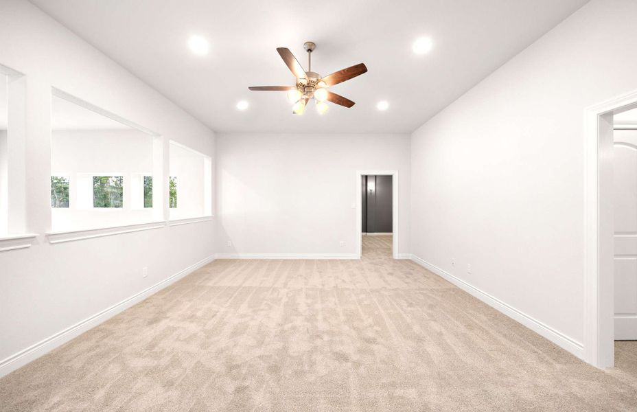 Representative unfurnished interior of a home built from the 3799AU by Ravenna Homes in Audubon 60′, Magnolia (Image 36).