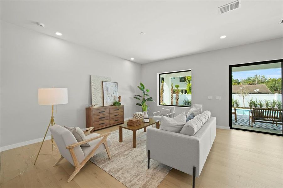 Furnished interior view inside a new home in , Orlando (Image 28).