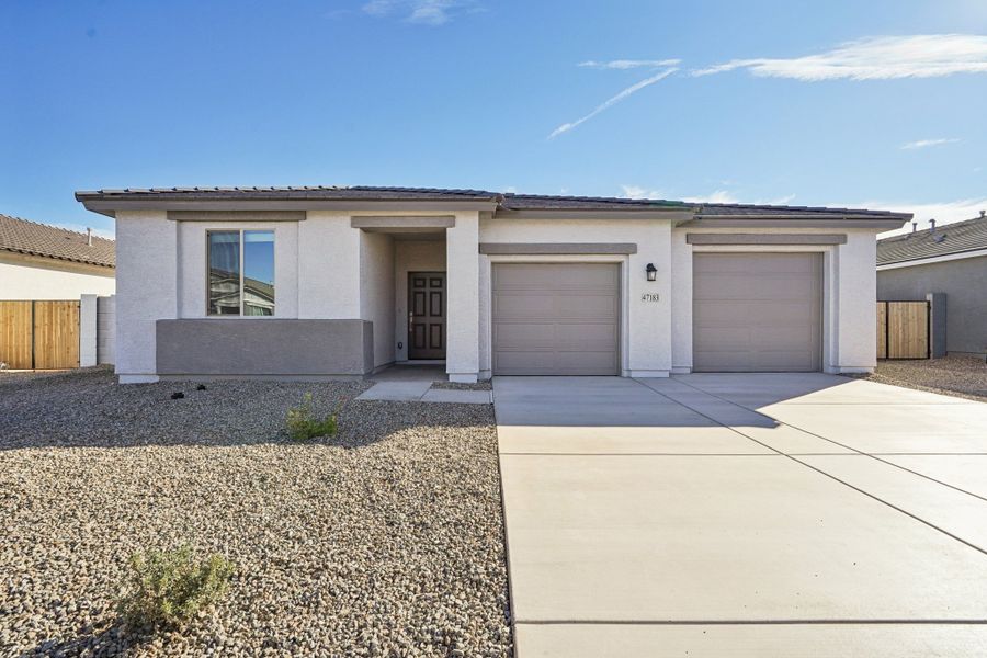 Modern Desert exterior elevation, finishes may vary by community. See Sales Counselor for details