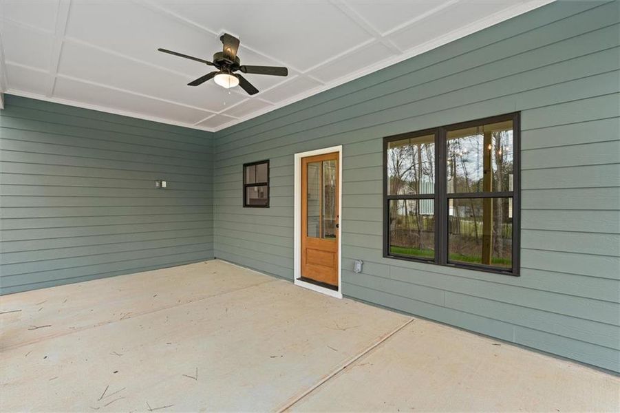 Exterior details and patio area of a home in , Rockmart (Image 28).