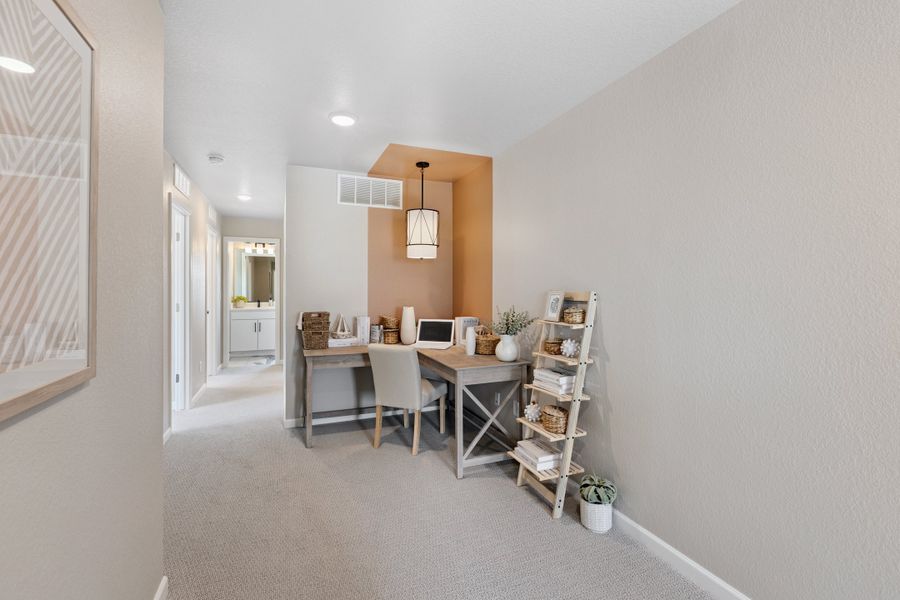 Representative furnished interior of a home built from the Biscayne by Risewell Homes in Spring Valley, Longmont (Image 5).