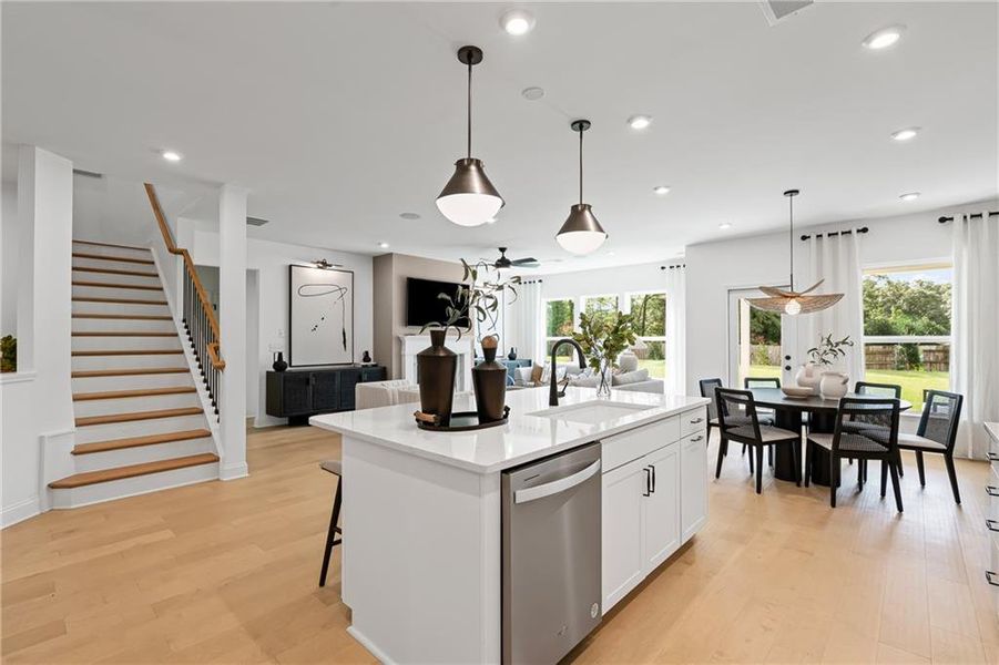 Furnished interior view inside a new home in Creekside at Skelton, Jefferson (Image 15).