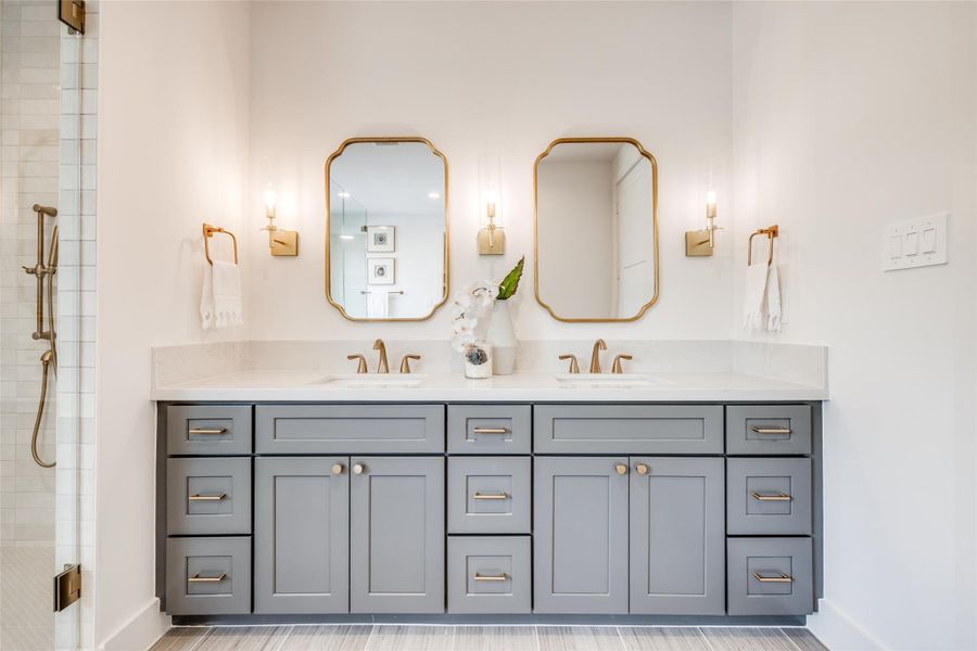 Furnished interior view inside a new home in , Houston (Image 29).