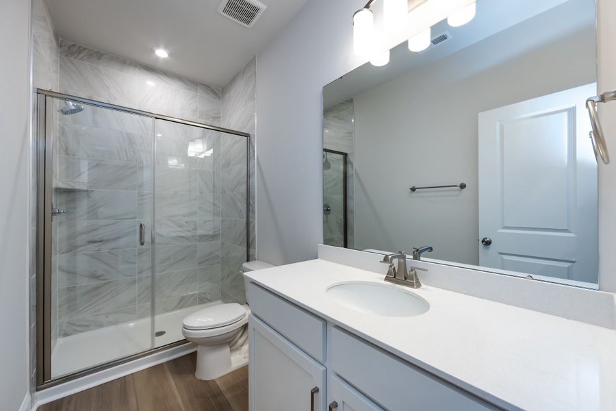 Furnished interior view inside a new home in Archer Row, Charlotte (Image 6). Furnished interior view inside a new home in Archer Row, Charlotte (Image 6).
